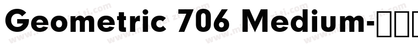 Geometric 706 Medium字体转换
